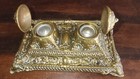 Antique French art Deco  Art Nouveau  Design Solid Brass Ink Stand