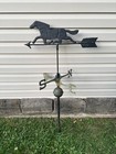 Vintage Rustic Horse Barn Weathervane - Copper   Aluminum - Made In Usa