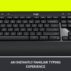 Logitech Mk545 Advanced Wireless Keyboard And Mouse Combo Desktop - Black