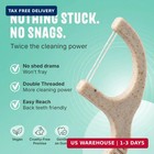Dental Floss Picks  Double Thread  Mint  100 Count  Corn-straw Flossers