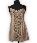 Vtgbshadowline Coquette Embroidered Dainty Delicate Lace Satin Nylon Nightie 
