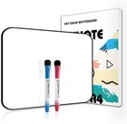 Small Dry Erase White Board For Kids   Students  12 x 8  Handheld Double-side   