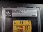 Black Sabbath Full Yellow Concert Ticket Curtis Hixon Hall Tampa 7 10 1971 Bas