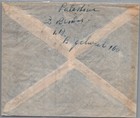 Palestine British 1946 Postal Airmail Cover Multi Franked Addr Usa Canc Tel-aviv