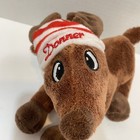 Dan Dee Plush Donner Reindeer Laying Down With Stocking Cap 7 Inches