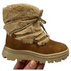 Carters Baby Toddler Girls Winter Boots Size 5 8 Brown Faux Fur Lightweight Shoe