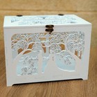 Personalised Handmade Wedding Card Box   Newlyweds Couple In Garden