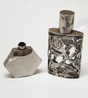 Vintage Sterling Silver Perfume Bottle Lot     Ornate Filigree   Engraved   