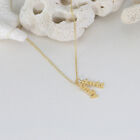 Personalized Sterling Silver Vertical Any Name Plate Necklace 