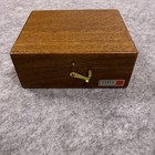 Vintage Cenco Brass Calibration Weight Set In Wooden Block Holder 500g To 1g