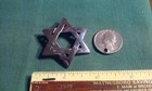 Star Of David Jewish 3d Silver-tone Chrome Metal Brooch Pin Or Pendant Option