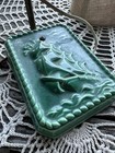 Pair Of Vintage 1920-1930 Green Ceramic Nautical Ship Wall Lamps Sconces Rare