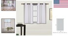 Faux Silk Blackout Curtains 2-piece Set     Perfect For Small Windows 28 x36 