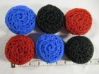 Crocheted Scrubbies  Lot Of 6 Nylon Pot Scrubbers  Dish Scrubby  Handmade  New
