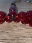 Bakelite Catalin Red Cherry Amber  Rosary                     