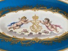 Antique French Sevres Blue Celeste Porcelain Napoleon Plate