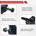 Left Spindle Steering Knuckle W  Ball Joint For Coleman Kt196 196cc 6 5hp Ck196t