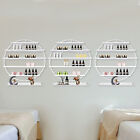 Wall Mounted Round Shape Nail Polish Storage Rack  Holder Display Stand For Nail