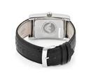 Emporio Armani Mens Watch Ar0143 Black Dial   Black Leather Strap Auhentic