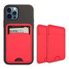 3 Pack Phone Card Holder For Back Of Phone  Silicone Phone Wallet Stick On  