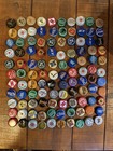 110 Beer Bottle Caps Mixed Lot Upcycle Craft Projects Colorful Nice Variety 