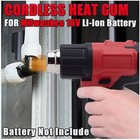Heat Gun Hot Air Gun For Milwaukee 18v Battery Power Heater Tools 360w 5nozzles