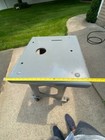 Vintage Cast Iron Machine Table Base Bench Heavy 1 2  Cast Metal Top And Legs 
