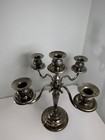 Vintage Godinger Silver Art Co Elegant Patina Candelabra 5 Candle Holder 13 5    
