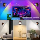 Led Wall Mounted Light  Battery Operated Wall Sconces With Bluetooth Speaker 