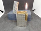 Vintage Dupont Gas Lighter Silver Palladium Finish Line 1l With Box