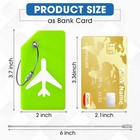 30 Pcs Silicone Luggage Tags For Suitcases Bag Tag Travel Tag For Luggage Qui   