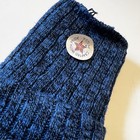 Vintage Women   s Socks Cotton Terry Blend Push Down Top Ankle 80s Blue Nwt