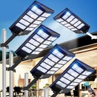 2pack 2000w Commercial Solar Street Light Led Bright Outdoor Dusk To Dawn Lamp