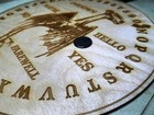 Jersey Devil Ouija Board   Planchette   Wooden Round Spirit Board New Jersey