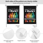 In A World Where You Can Be Anything Be Kind Yard Flag Hilarious White-7