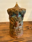 Vtg German Johann Gunter Walldurn Baden Carved Candle From Schwaizwald Stunning 