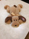 Ty Pillow Pals - Woof The Brown Dog  14 Inch  Plush Stuffed Animal Toy 1994