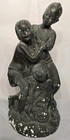 Vintage Artistic Royalties Chalkware Statue Black Children Figural Lg 16  Rare