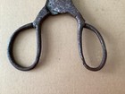 Antique Extra Large 14 Inch Hand Forged Scissors With Markings