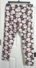 No Boundaries Juniors Santa Christmas Party Ankle Leggings Size L  11-13  