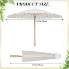 33 Inches Paper Umbrellas Paper Decorative Chinese Japanese Parasol Umbrella Diy