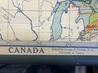 Vintage  1933  j11   Pull Down Denoyer- Geppert Canada Map