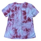 Sienna Love Scrub Top Women   s Small Pink   White Tie Dye Stretch V Neck Nursing