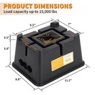  Heavy Duty Trailer Jack Block  For Rv Camper Travel  5 8 Inches  1 Pack