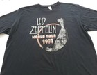 Led Zeppelin Rock T Shirt Mens 2xl  world Tour 1971  Original Look 2007