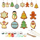 24 Pcs Christmas Ornaments To Paint Ornaments Crafts Paint Your Own Kit Diy