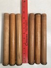 Spools Wood Primitive Textile Quill Bobbins Lot Of 6 Cylinder Shaped Factory