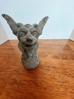 Gothic  Winged  gargoyle  Cast Staute Stoneware  Mint