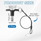 2pcs T-handle Quick Release Pin 5 16  X 3 8   dia X L  Stainless Steel