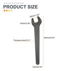 Single Open End Wrench 26mm Metric U-shaped Spanner With Straight Shank